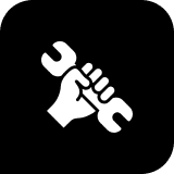 Tool in hand illustration